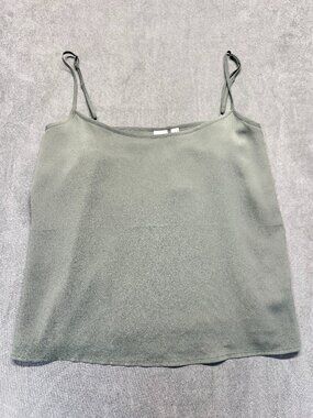 NWT Gap Flowy Cropped Cami Tank Top Women’s Medium Sage Green Sleeveless